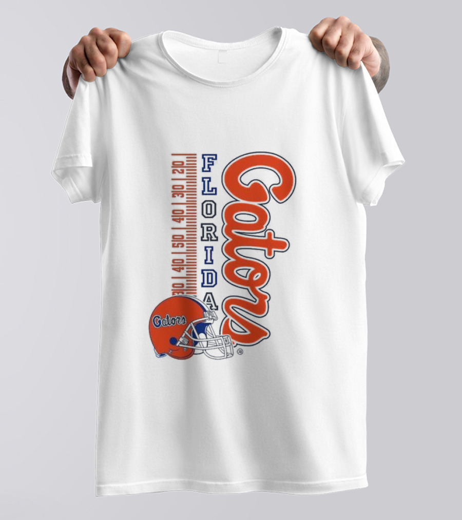 Florida Gators Football Helmet Scoreboard T-Shirt