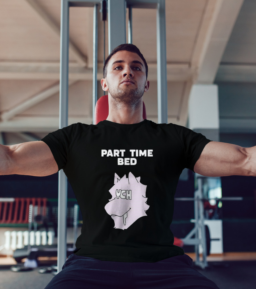 Gustav Indycar Part Time Bed YCH Wolf Head T-Shirt