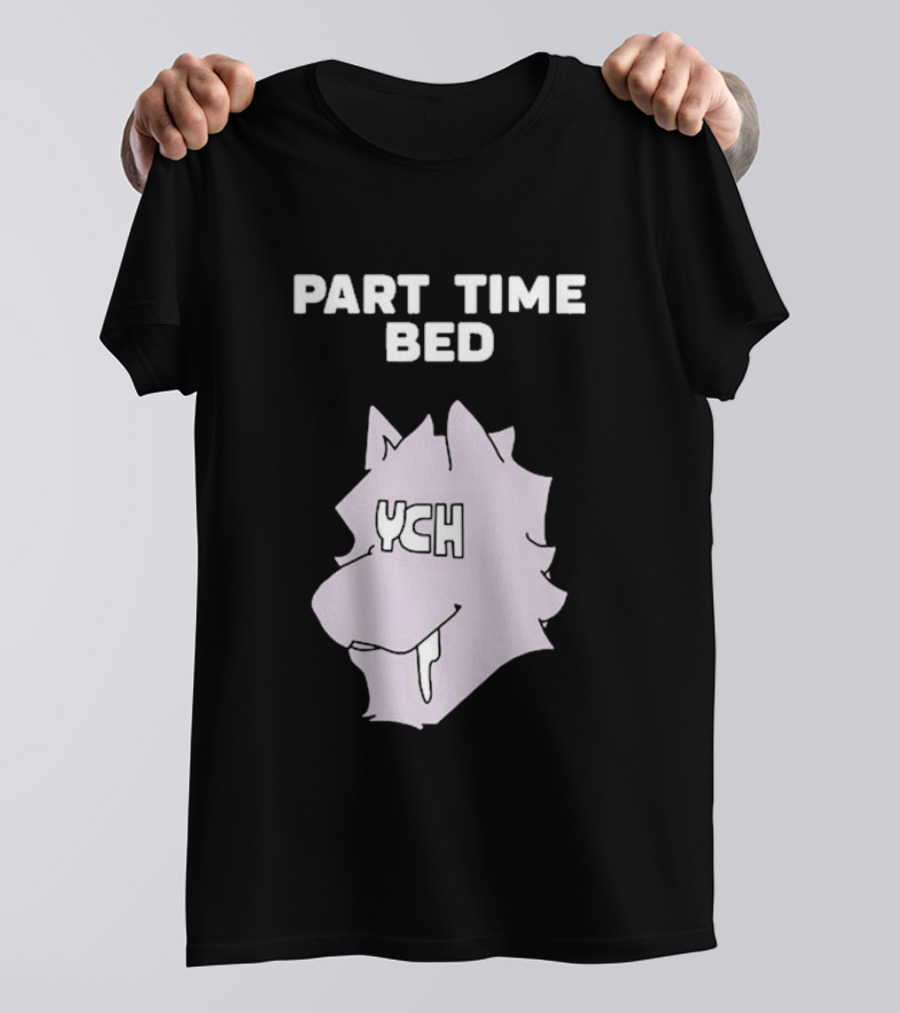Gustav Indycar Part Time Bed YCH Wolf Head T-Shirt