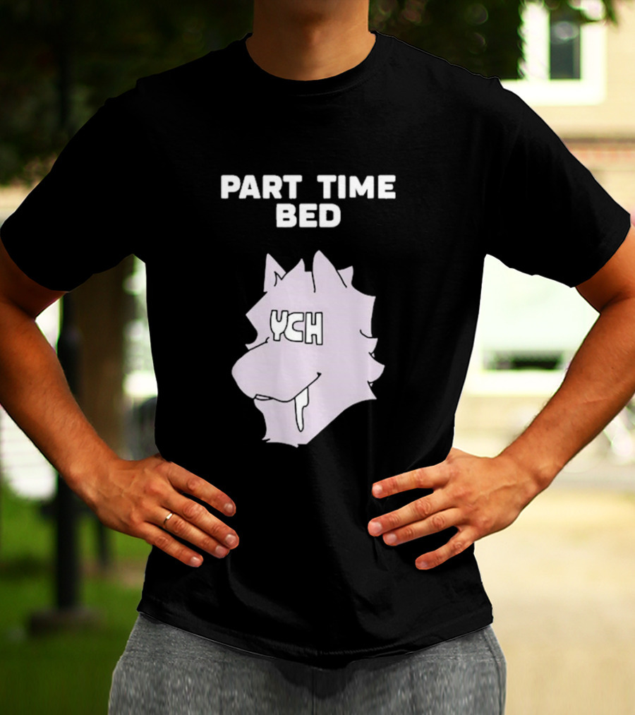 Gustav Indycar Part Time Bed YCH Wolf Head T-Shirt