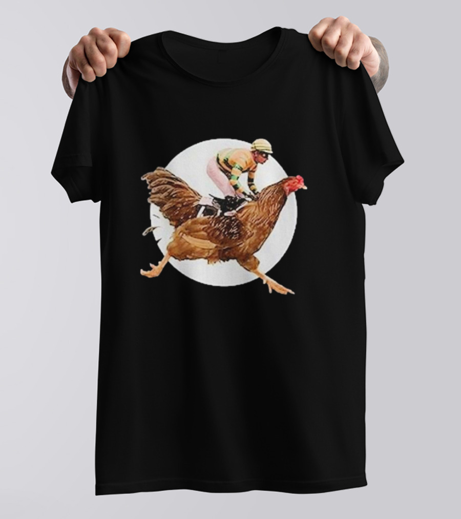 Surreal Race: Jockey On A Giant Chicken T-Shirt