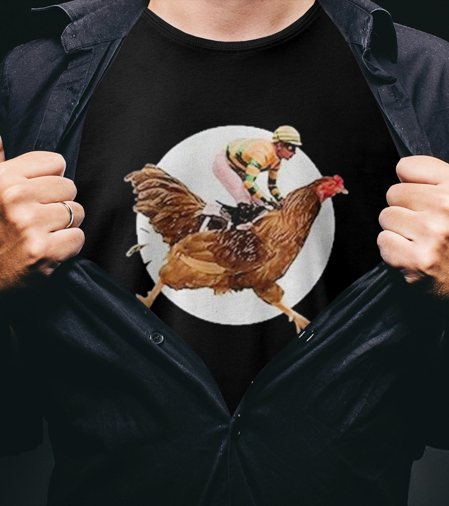 Surreal Race: Jockey On A Giant Chicken T-Shirt