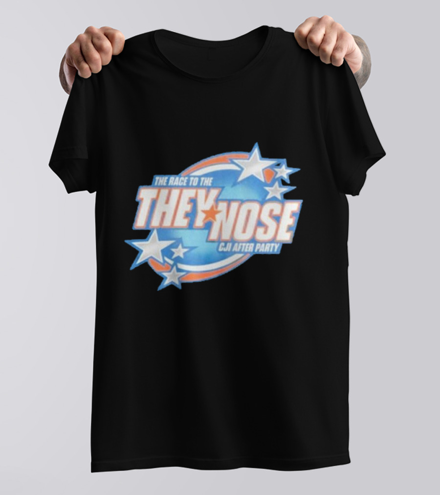 The Race To The They Nose Cji After Party Stars And Swirls T-Shirt