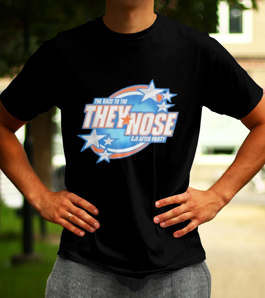 The Race To The They Nose Cji After Party Stars And Swirls T-Shirt