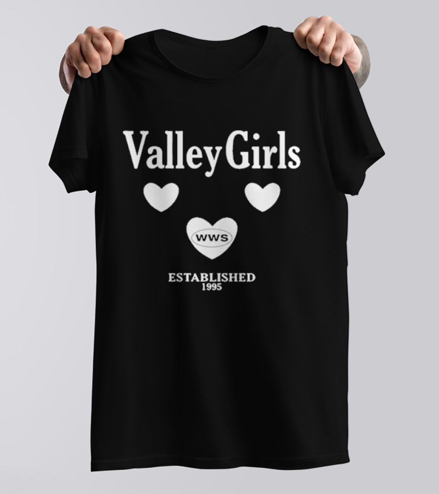 Valley Girls WWS Established 1995 Hearts T-Shirt