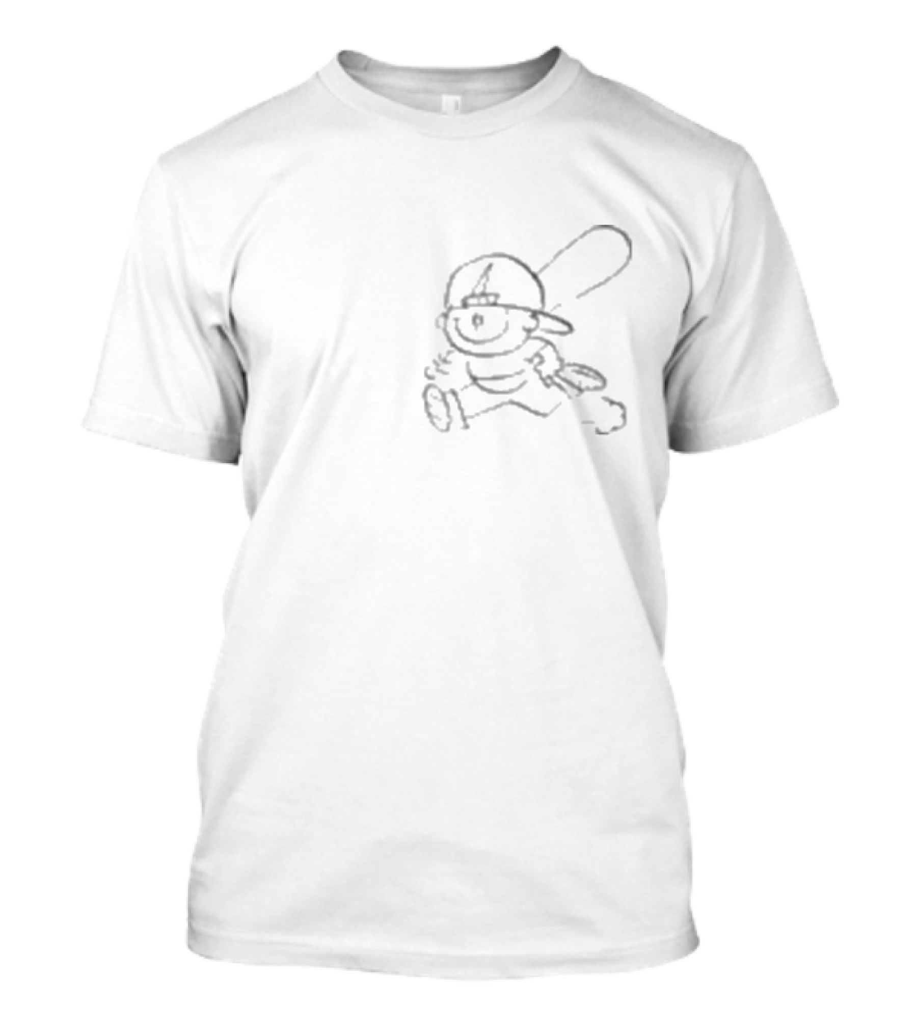 Backyard Sports Vamos Pablo Baseball Character Drawing T-Shirt