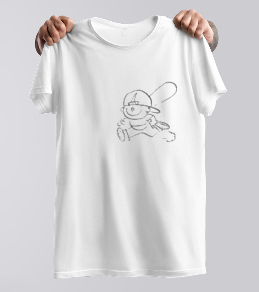 Backyard Sports Vamos Pablo Baseball Character Drawing T-Shirt