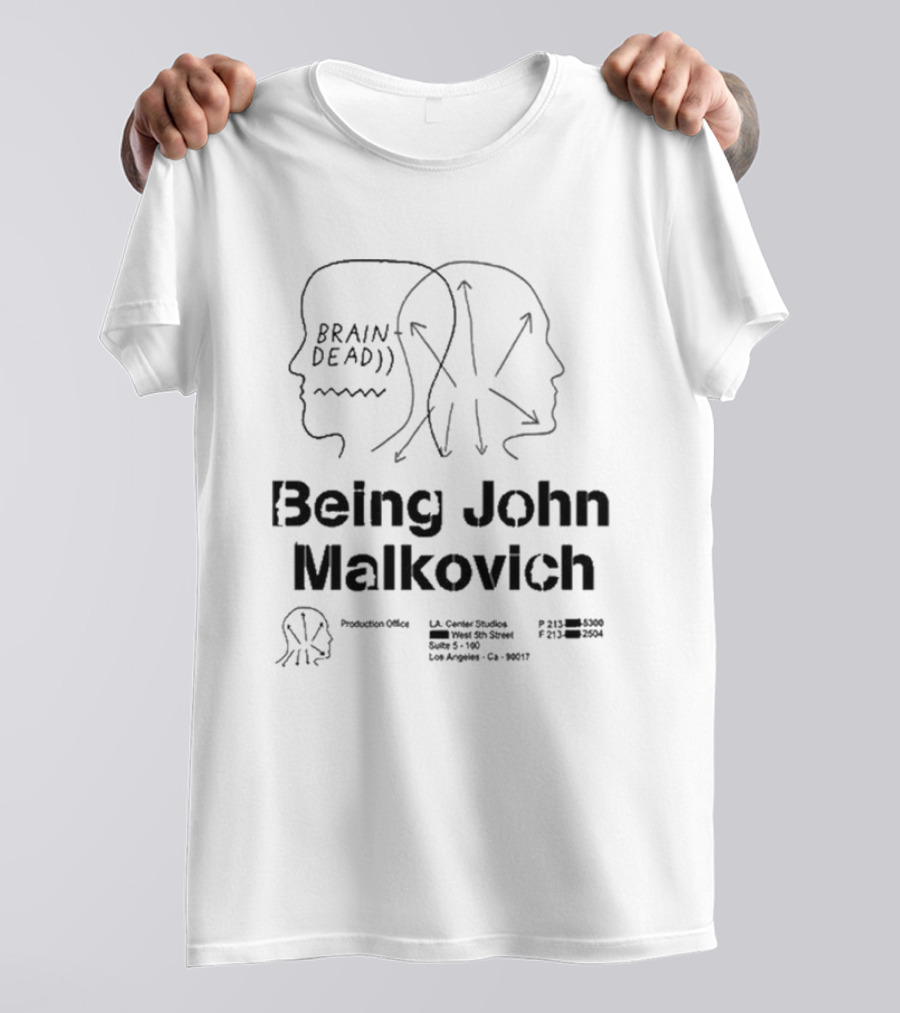 Brain Dead Being John Malkovich Business Card Visual Reference L.A. Center Studios T-Shirt