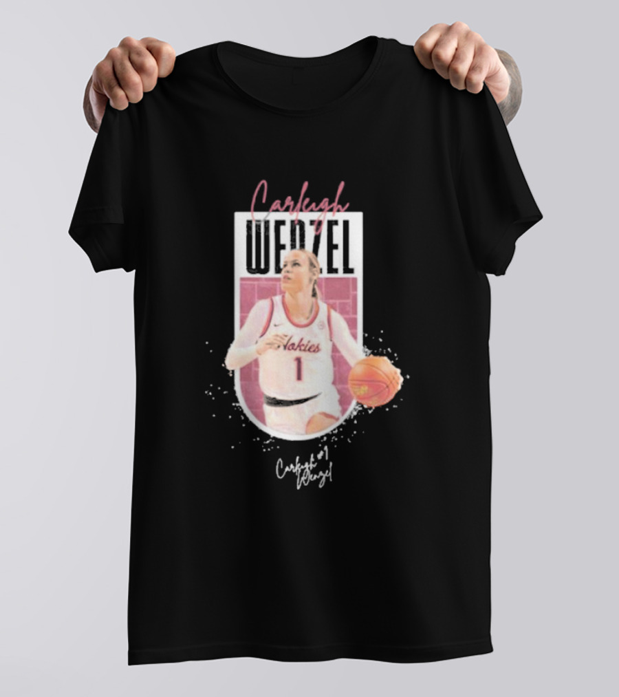Carleigh Wenzel Hokies Basketball Player Number 1 T-Shirt