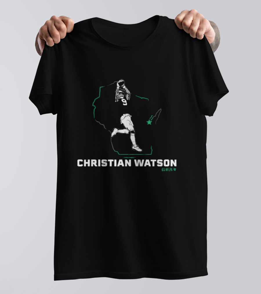 Christian Watson 9 State Football Star T-Shirt