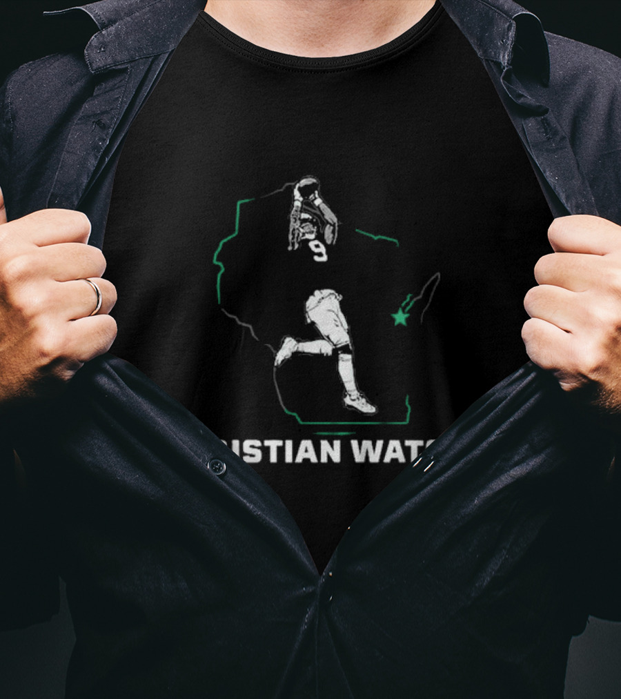 Christian Watson 9 State Football Star T-Shirt