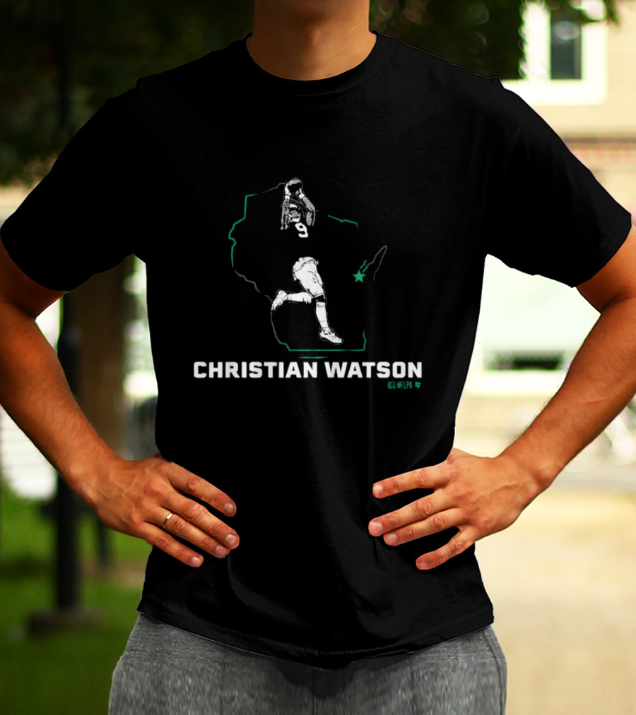 Christian Watson 9 State Football Star T-Shirt