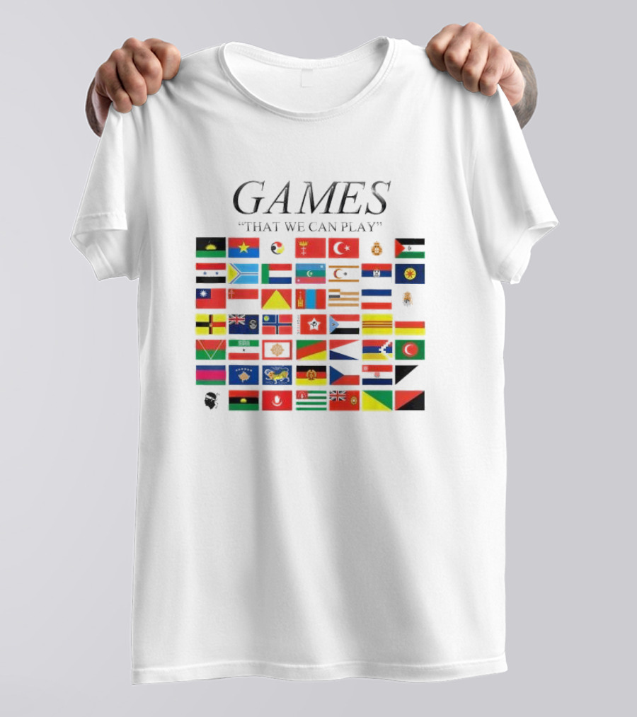 Games That We Can Play Flags Icons Collection T-Shirt