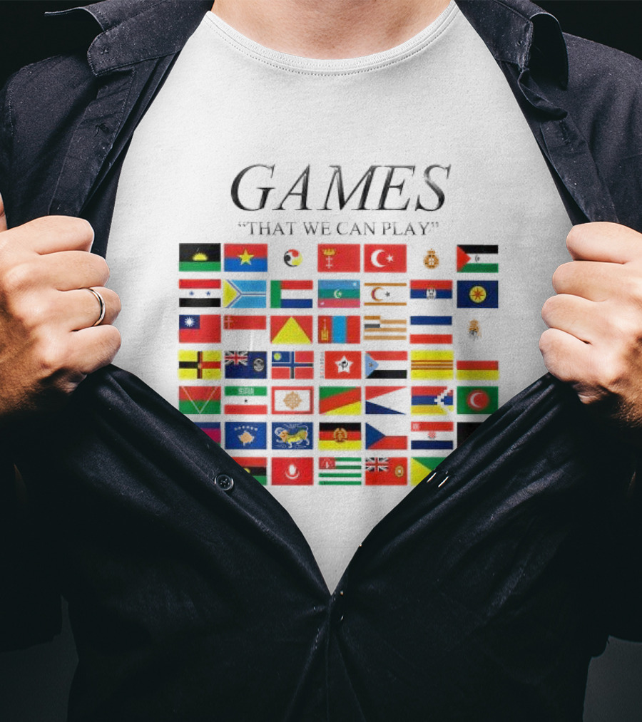 Games That We Can Play Flags Icons Collection T-Shirt