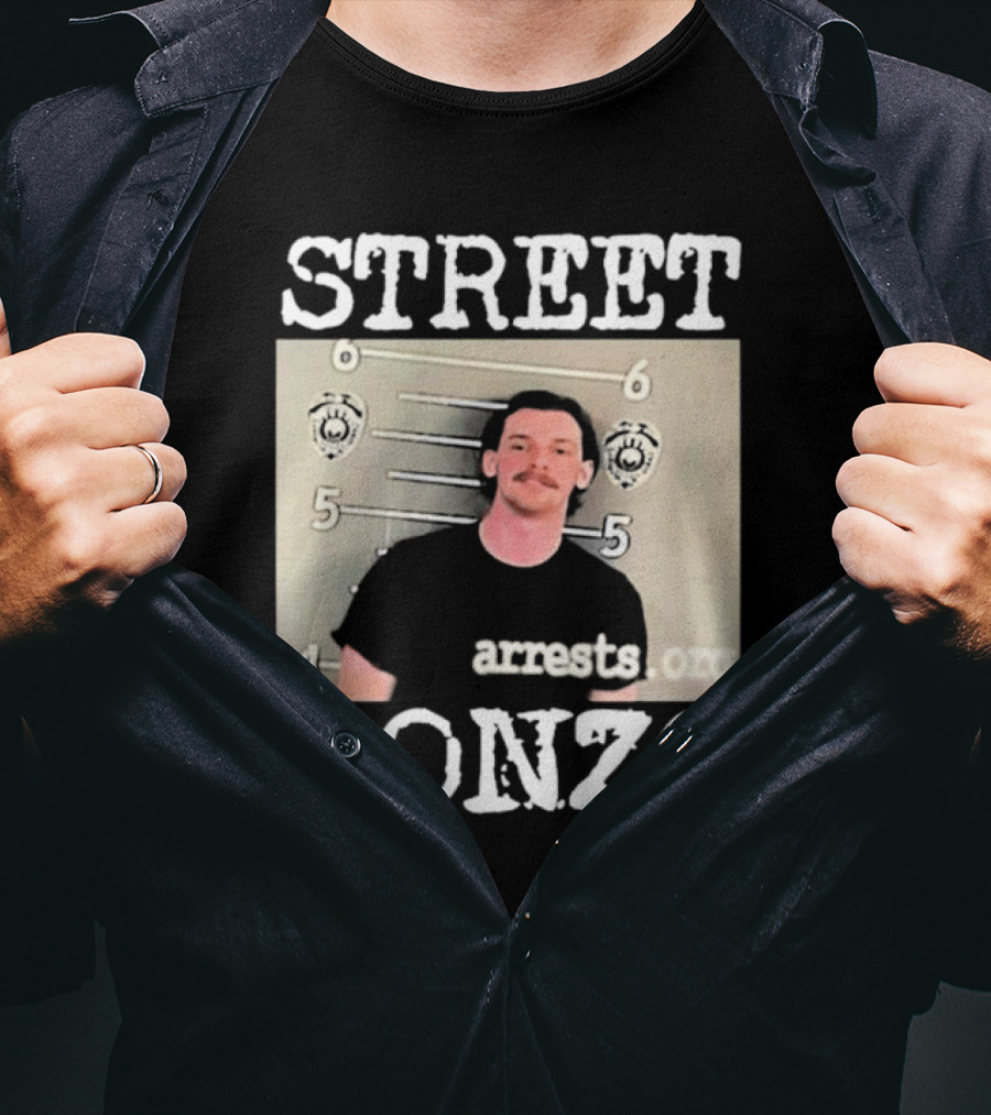 Street Gonzo Arrests Org Mugshot T-Shirt