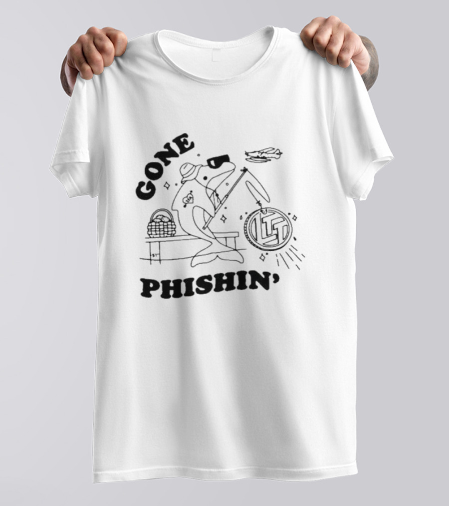 Gone Phishin Miami Dolphins Lure Catch T-Shirt