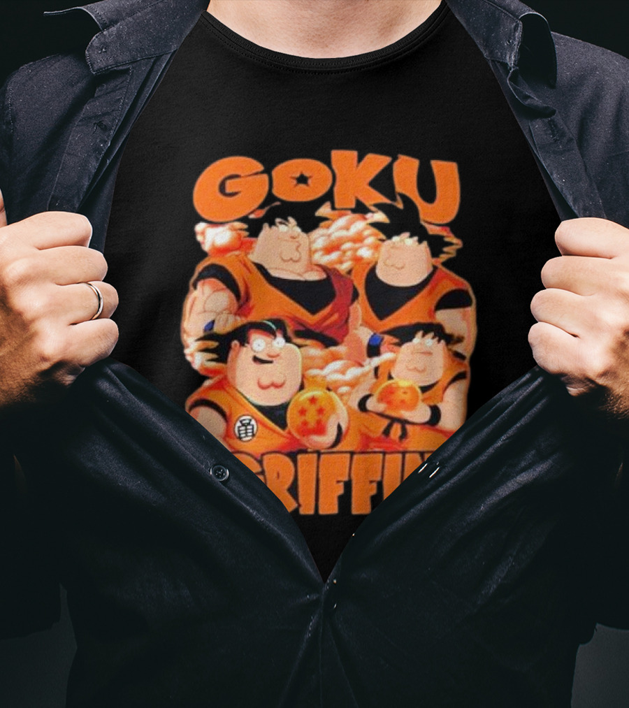 Goku Griffin Anime Family Crossover T-Shirt