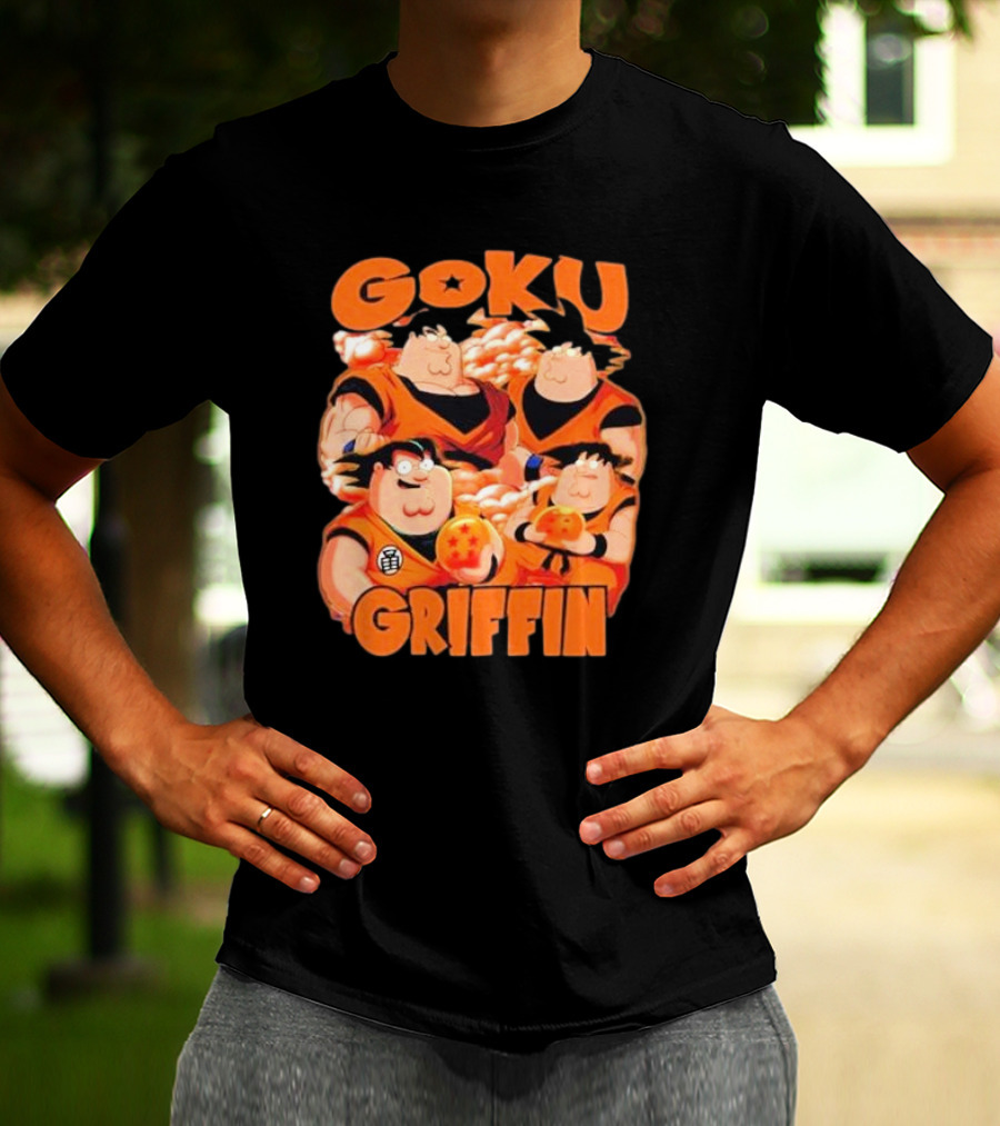 Goku Griffin Anime Family Crossover T-Shirt