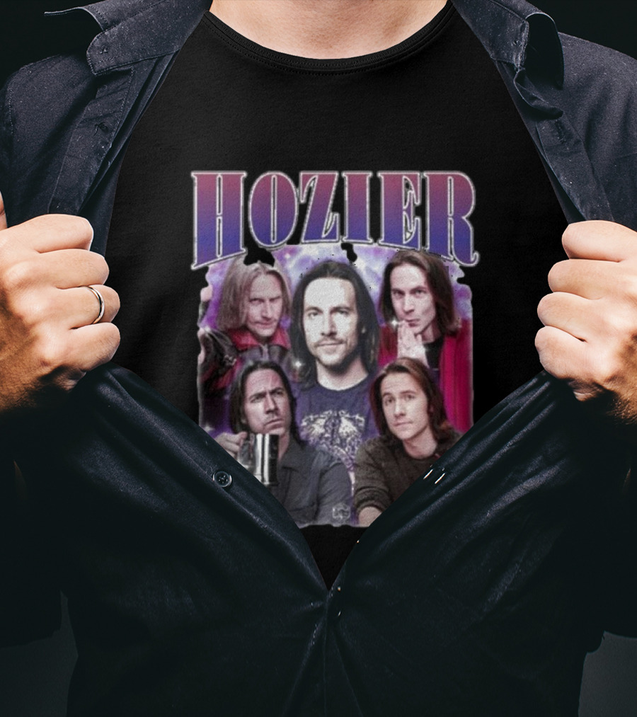 Hozier Music Hozier Matt Mercer Starry Background Collage T-Shirt