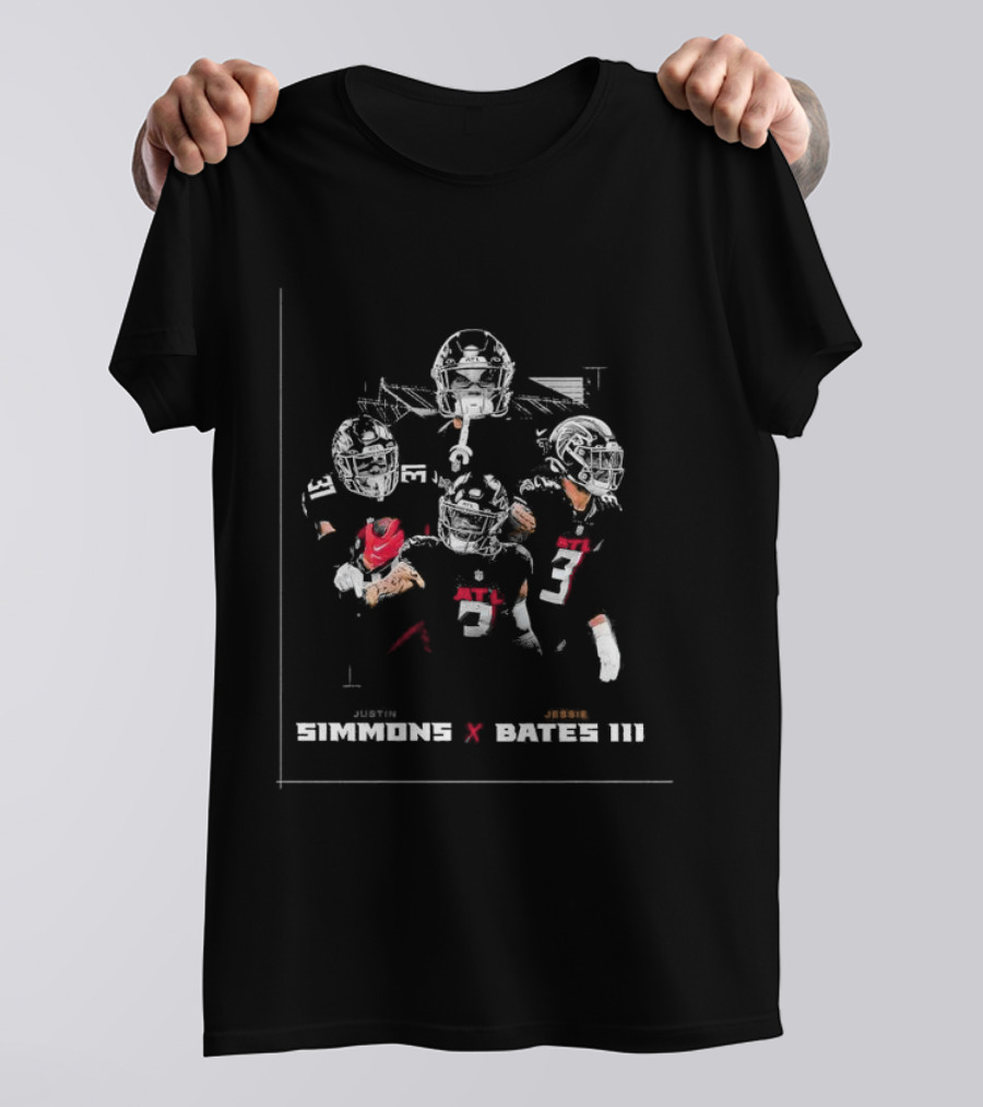 Justin Simmons X Jessie Bates III NFL Collaboration T-Shirt