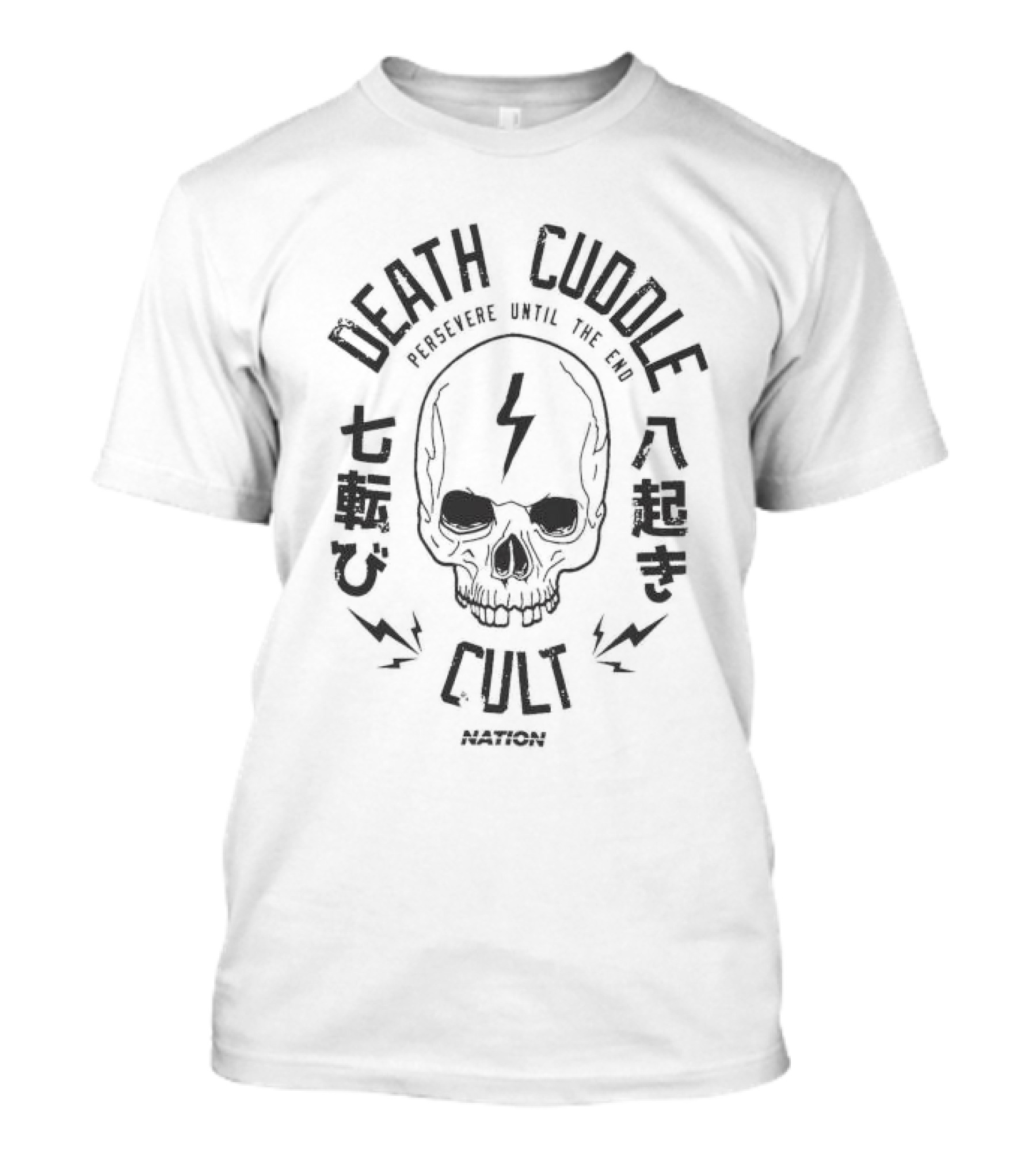 Death Cuddle Cult Nation Athletic Persevere Until The End T-Shirt