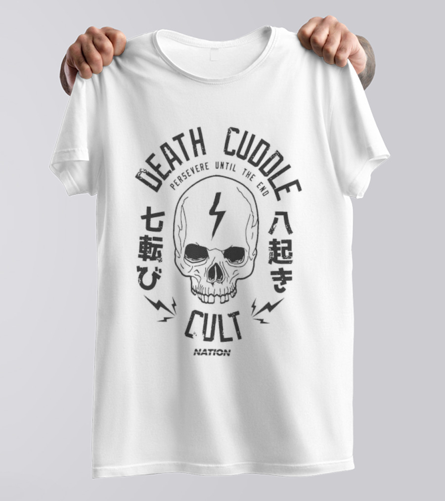 Death Cuddle Cult Nation Athletic Persevere Until The End T-Shirt