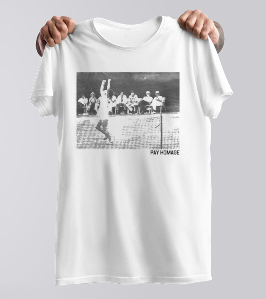 Billie Jean King Pay Homage Tennis Court Victory T-Shirt