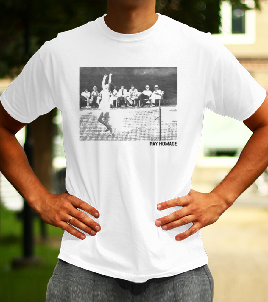 Billie Jean King Pay Homage Tennis Court Victory T-Shirt