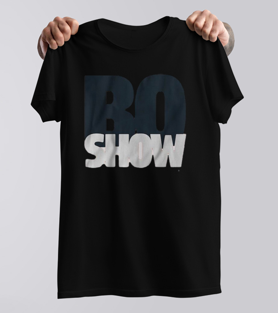 Bo Nix The Bo Show Dark Bold Minimalist Text T-Shirt