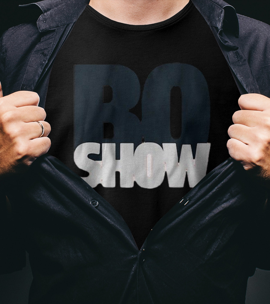 Bo Nix The Bo Show Dark Bold Minimalist Text T-Shirt