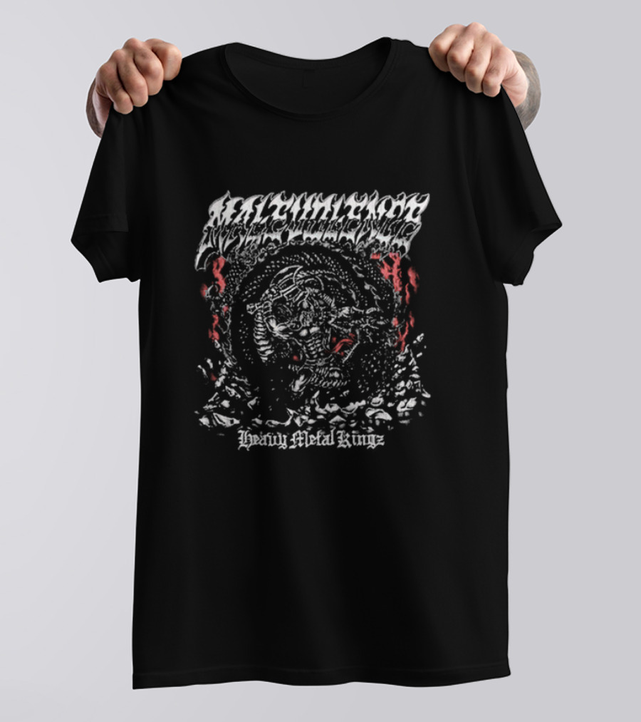 Mlvltd Malevolence Heavy Metal Kings Savage Skull Warrior T-Shirt