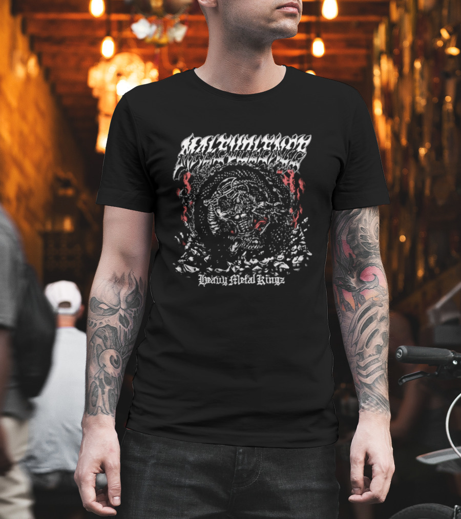 Mlvltd Malevolence Heavy Metal Kings Savage Skull Warrior T-Shirt