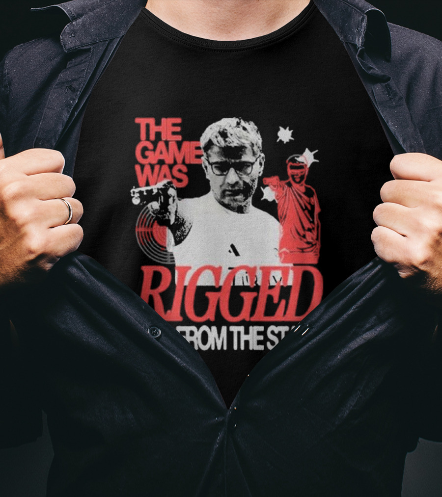 The Game Was Rigged From The Start Olympic Pistol Shooter T-Shirt