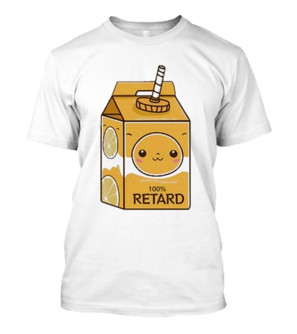 Satisfaction Guaranteed 100 Retard Lemon Juice Box Kawaii Face T-Shirt
