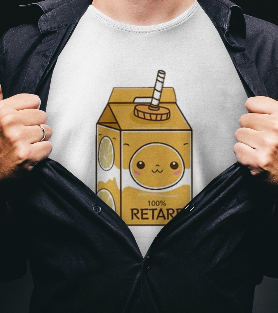 Satisfaction Guaranteed 100 Retard Lemon Juice Box Kawaii Face T-Shirt