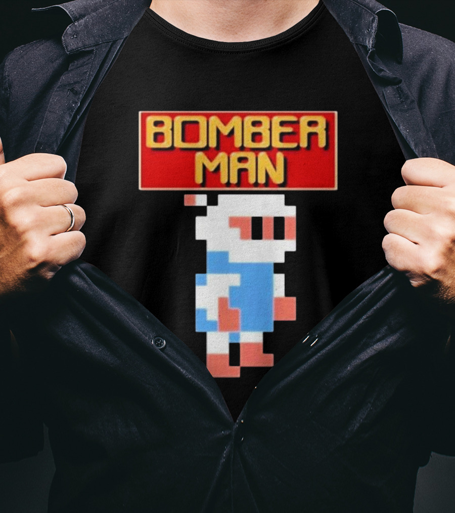 Bomberman Classic NES 8-Bit Video Game Icon T-Shirt