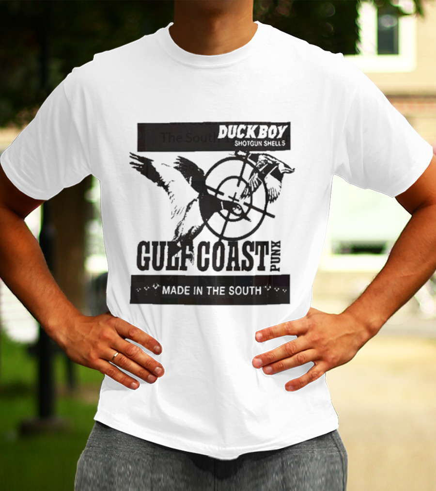 Duckboy Shotgun Shells Gulf Coast Punk Made In The South 12ga T-Shirt