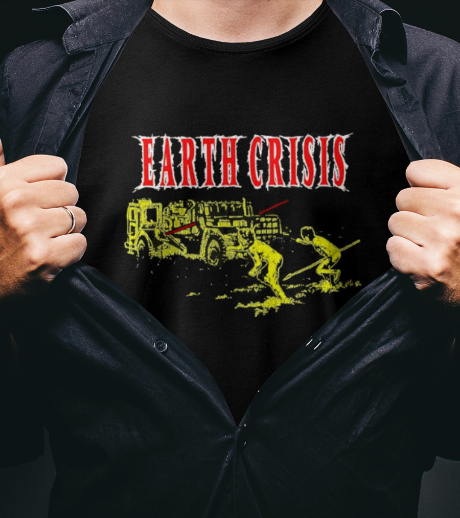 EARTH CRISIS Death Machines Human Conflict Scene T-Shirt