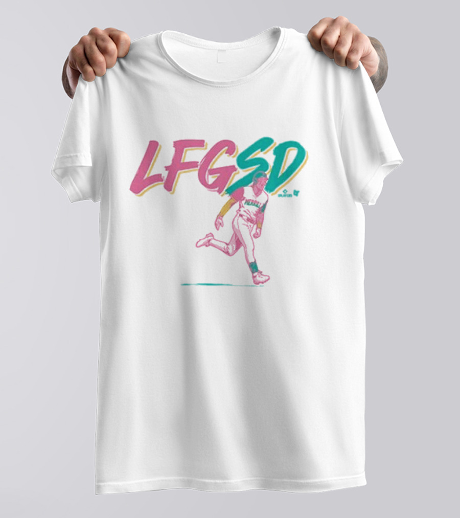 Jackson Merrill LFGSD Neon Baseball Running T-Shirt