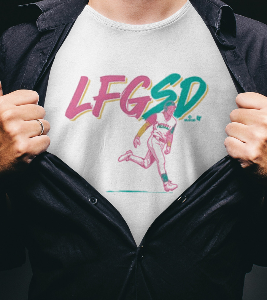 Jackson Merrill LFGSD Neon Baseball Running T-Shirt