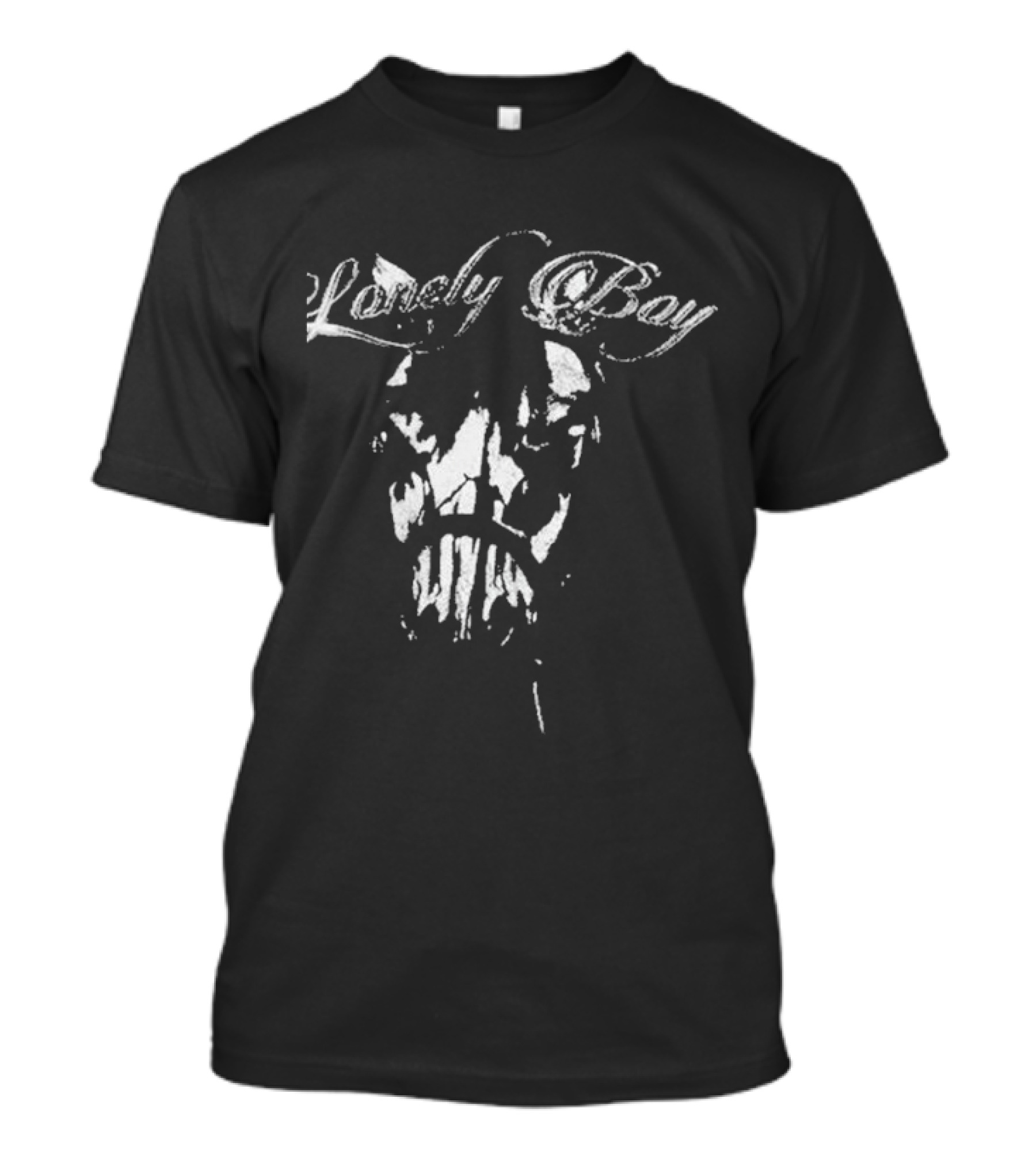 Lonely Boy Chrome Cowboy Motorcycle Rider T-Shirt