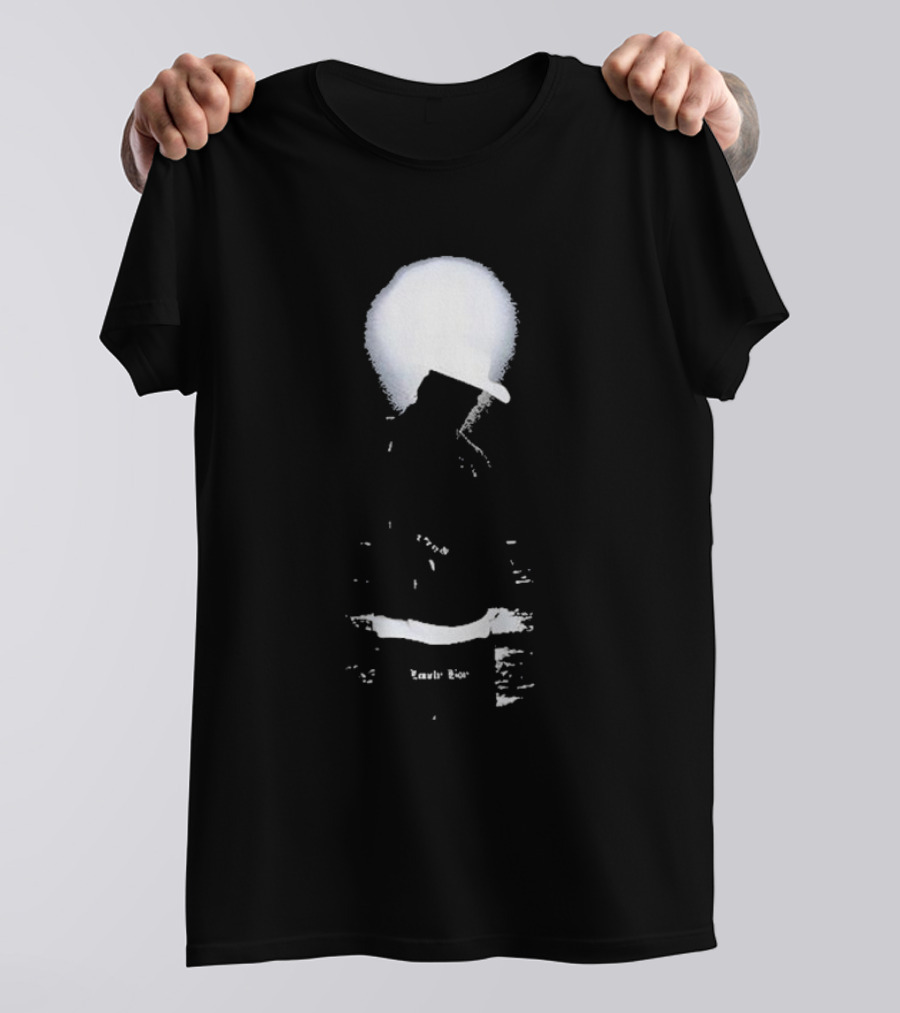 Lonely Boy Paradise Black Enigmatic Silhouette Hat Contrast T-Shirt