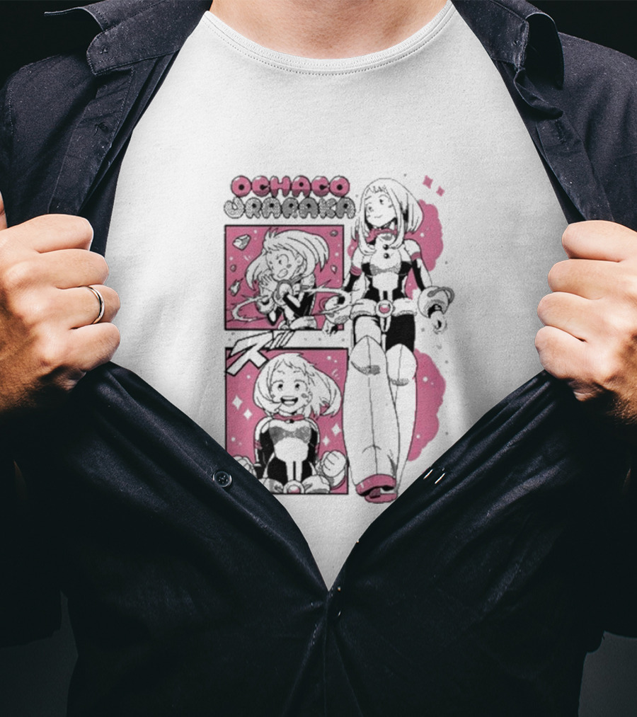 Ochaco Uraraka Boku No Hero Manga Panel T-Shirt