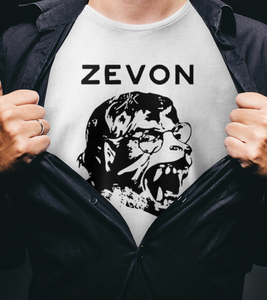 Zevon Angry Face Drawing T-Shirt