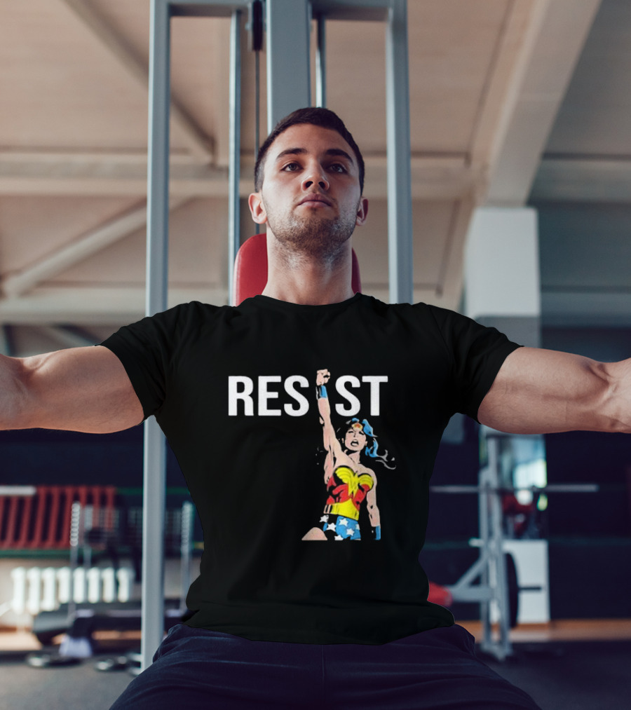 Wonder Woman Resist Power Iconic Fist Uplift T-Shirt