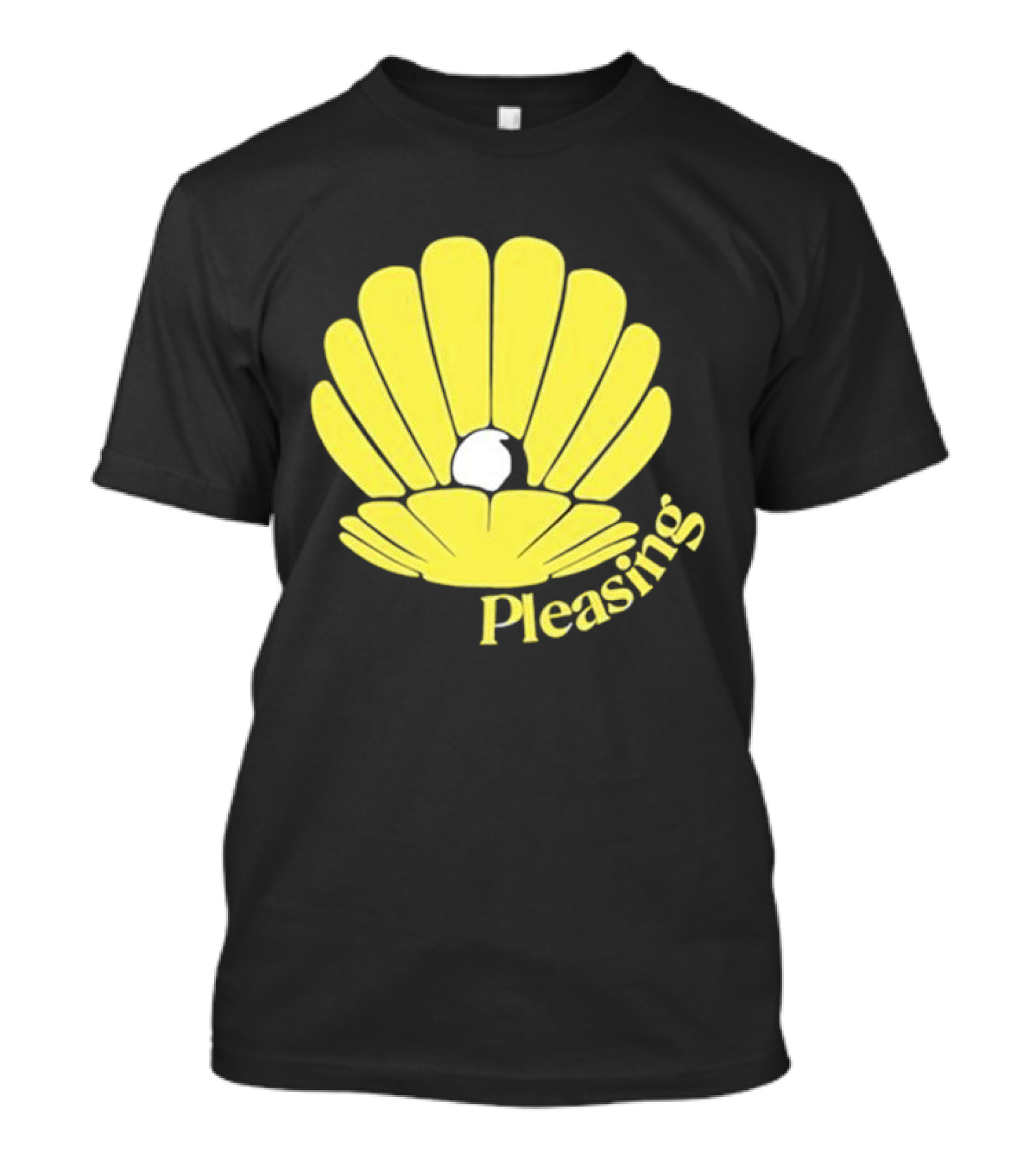 Pleasing Clam Yellow Shell With Pearl T-Shirt