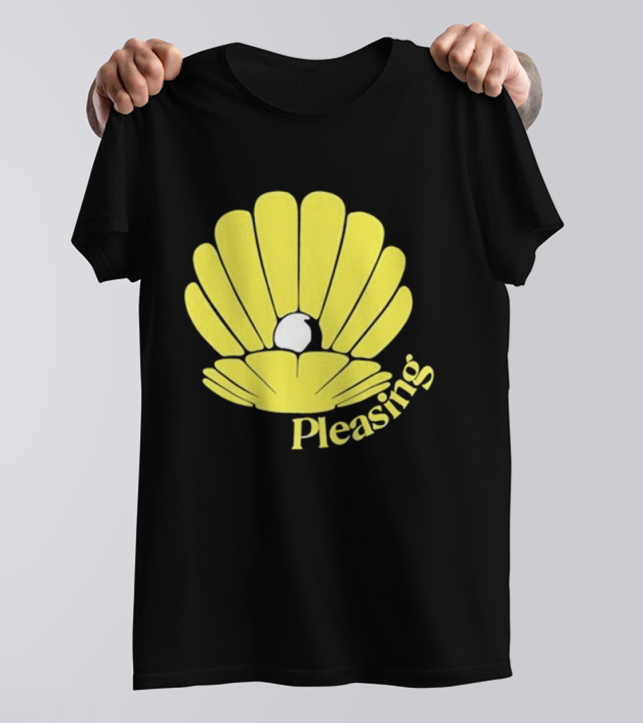 Pleasing Clam Yellow Shell With Pearl T-Shirt