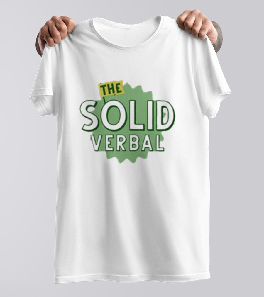 The Solid Verbal Podcast Iconic Green Burst T-Shirt