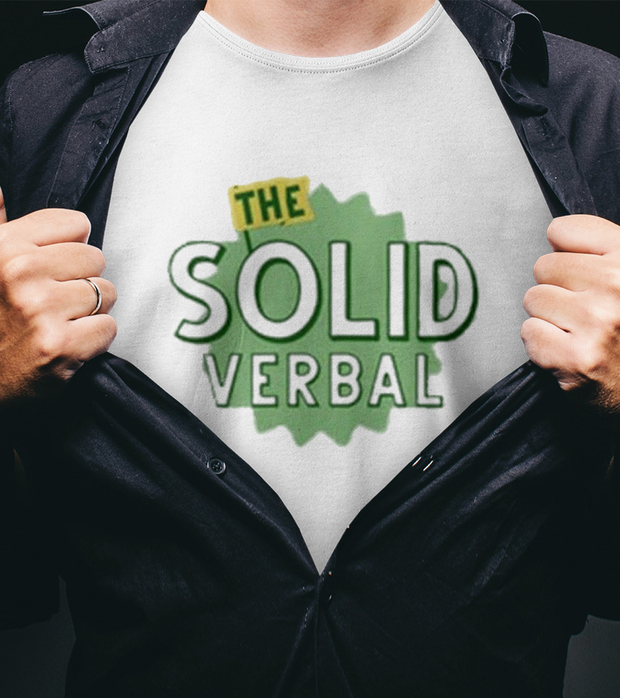 The Solid Verbal Podcast Iconic Green Burst T-Shirt