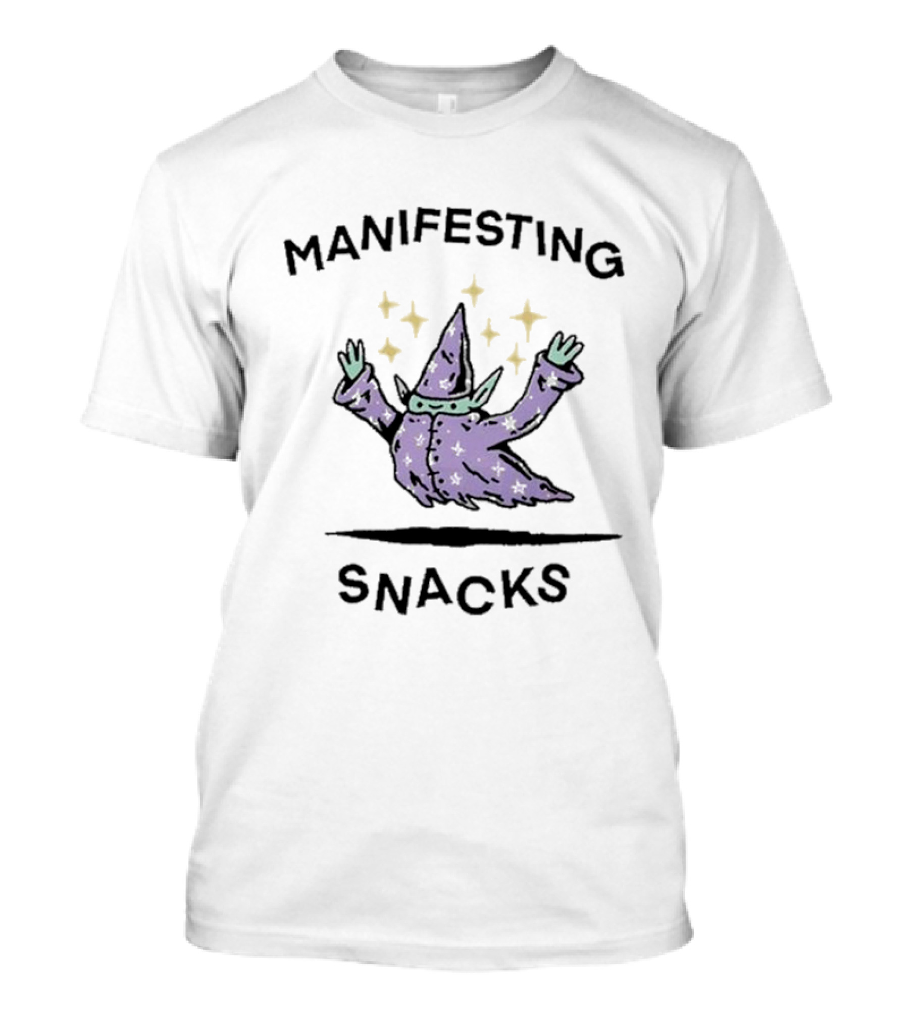 Wizard Of Barge Manifesting Snacks Stars Magic T-Shirt
